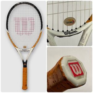 Wilson US OPEN Tennis Racquet‎ Graphite Hybrid 110sq.in. 10oz 4-1/2 16x19 1pt HL